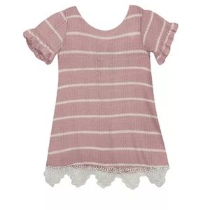 NWT Rare Editions Little Girls Striped Dress Size 6
